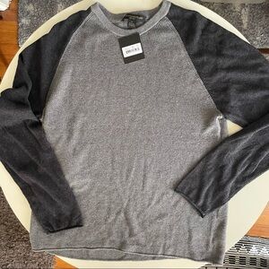 Stewart of Scotland Men’s Sweater Cotton Cashmere Size XL Waffle Knit New